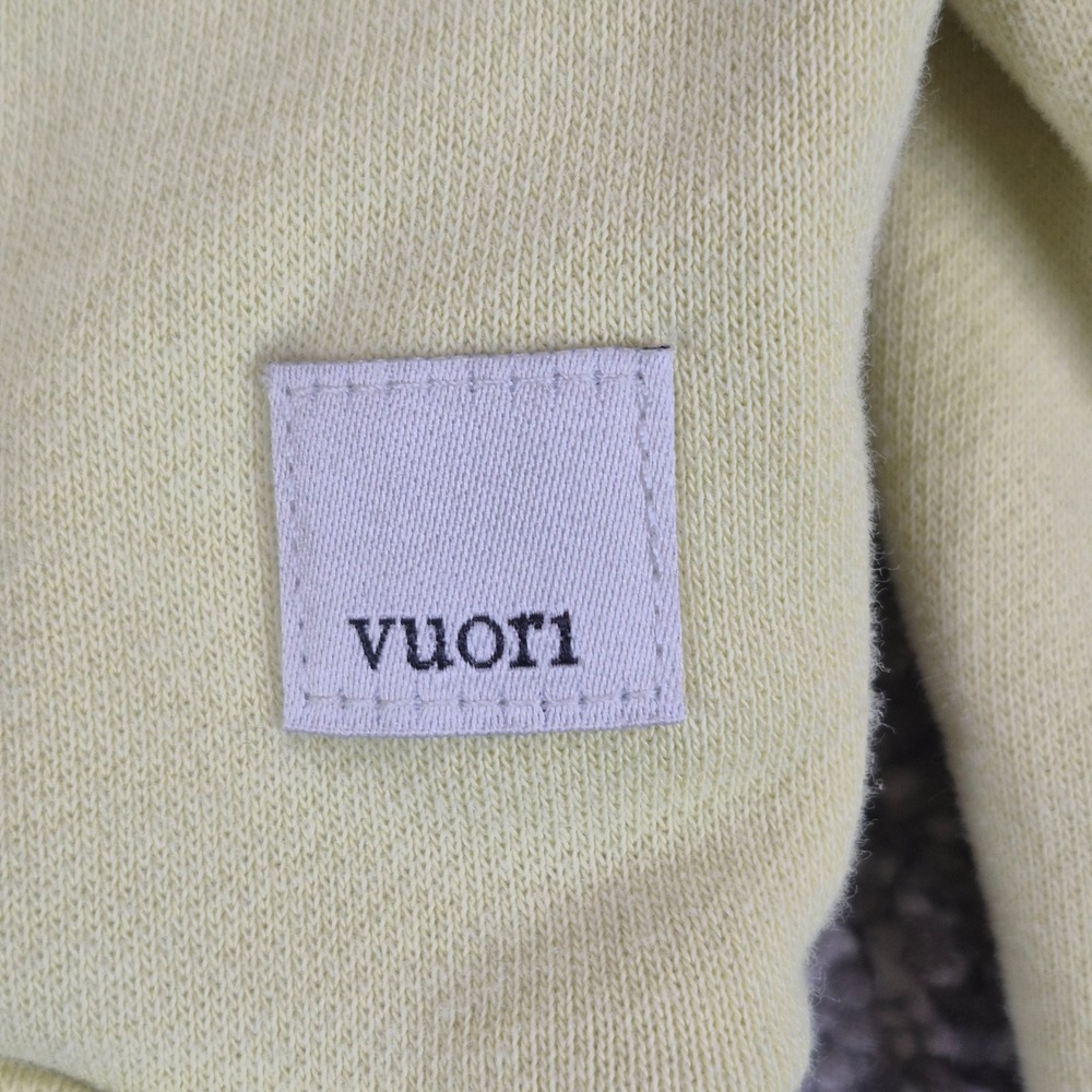 Vuori Sedona Sport Half Zip Pullover Womens XS Yellow Cropped Sweatshirt - Picture 3 of 9